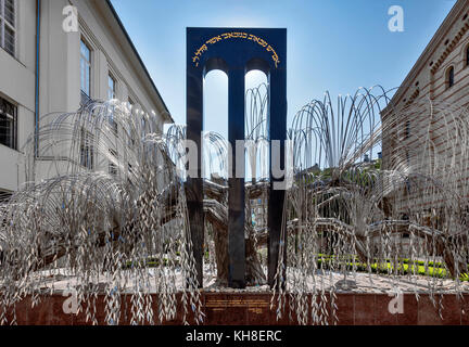 Arbre de vie Holocaust Memorial,dans le jardin de la grande synagogue de Budapest, Hongrie Banque D'Images