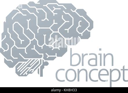 Concept côté cerveau Illustration de Vecteur