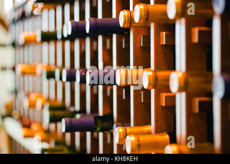Durée de bouteilles de vin Banque D'Images