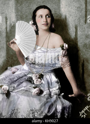 Amelita Galli-Curci comme Violetta dans La Traviata de Giuseppe Verdi. La production de New York. Le chanteur d'opéra italien , 1882-1963 Banque D'Images