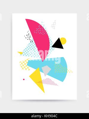 Bright colorful vector illustration accrocheur modèle d'affiche Illustration de Vecteur