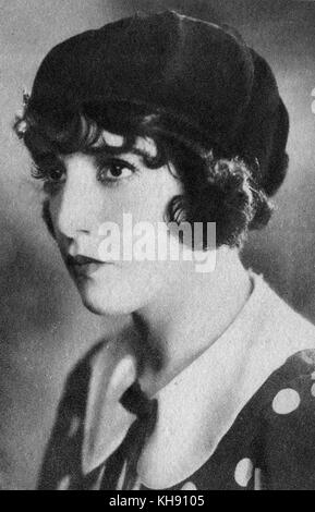 Bebe Daniels - portrait publicitaire. Actrice, chanteuse, danseuse, écrivain et producteur, née Virginia Phyllis Daniels. 14 janvier 1901 - 16 mars 1971. Banque D'Images