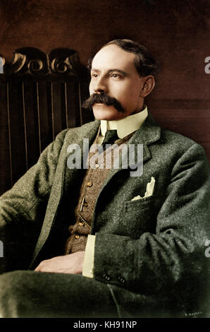Portrait d'Edward Elgar. Close up de tête. Compositeur anglais 2 Juin 1857 -23 février 1934. Banque D'Images