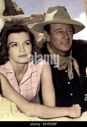 Rio Bravo, USA 1959 Regie : Howard Hawks acteurs : John Wayne, Angie Dickinson Banque D'Images