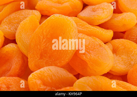 Abricots secs closeup macro Banque D'Images