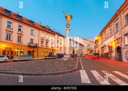 République indépendante uzupis à Vilnius, Lituanie. Banque D'Images