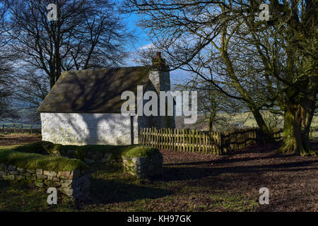 Cook's Cottage à blakemoorgate sur les stiperstones - construit dans les années 1800, le gîte est tombé en ruine avant qu'il a été restauré en 2010. Banque D'Images