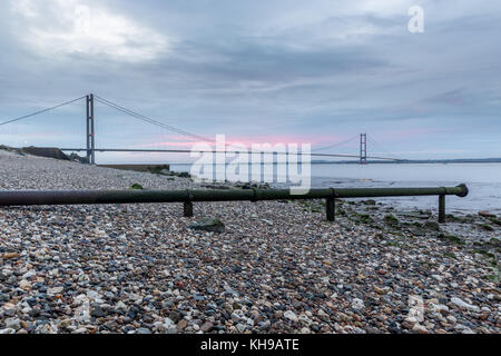 Humber Bridge, Sunrise Banque D'Images