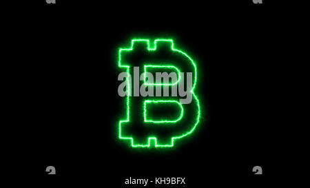 Résumé fond avec signe bitcoin Banque D'Images