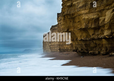 Burton bradstock falaises, Dorset, Angleterre Banque D'Images