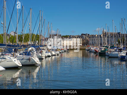 Le port de plaisance - le port de plaisance et le port de vannes Morbihan Bretagne France Banque D'Images