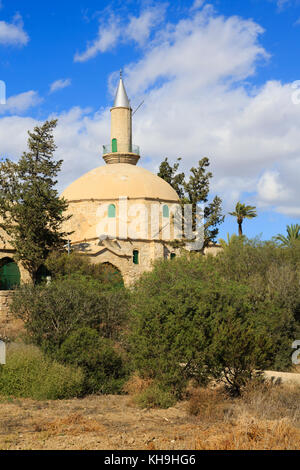 La mosquée Hala Sultan Tekke, Salt Lake, Larnaca Chypre. moslem. Banque D'Images