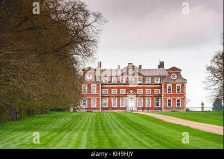 Vue sur 75014 Hall, 75014, Norfolk, Royaume-Uni. Banque D'Images