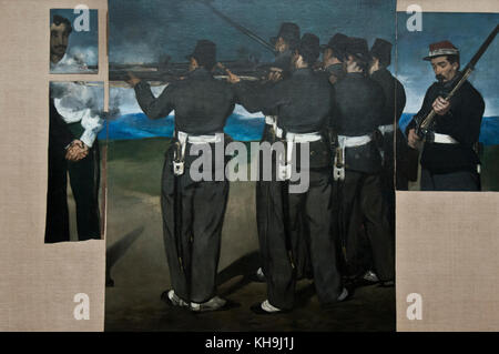 Edouard Manet : l'exécution de Maximilien (1867-8) Banque D'Images