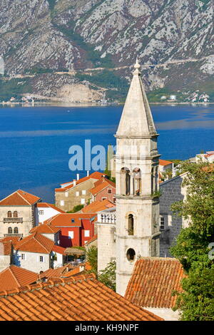 Perast, baie de Kotor, Monténégro Banque D'Images