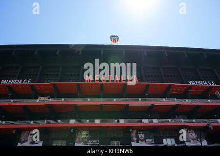 Le stade du club de football de Valence Banque D'Images