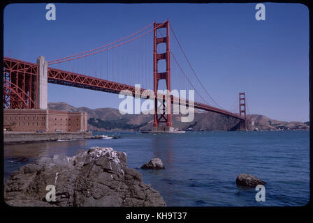 Golden Gate Bridge, San Francisco, Californie, USA, 1963 Banque D'Images