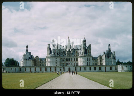 Château de Chambord, Chambord, France, 1961 Banque D'Images