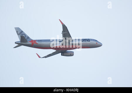 Chiang Mai, Thaïlande - 10 novembre 2017 : vn-a568 de Jetstar. décoller de l'aéroport de Chiangmai à Dong Hoi, Vietnam. Banque D'Images