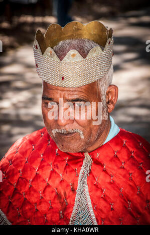 Le congado est un patrimoine culturel et religieux africains-parade festive du brésil. c'est un rituel qui recrée le couronnement du roi du congo. Banque D'Images