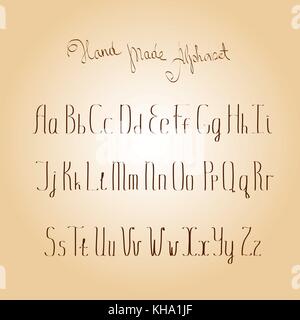 Vector alphabet. hand drawn lettres. Illustration de Vecteur