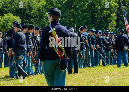 Reconstitution de la guerre civile américaine Banque D'Images