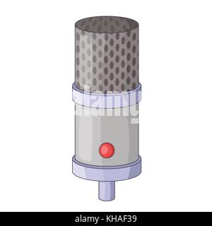 L'icône de microphone de studio, de style cartoon Illustration de Vecteur