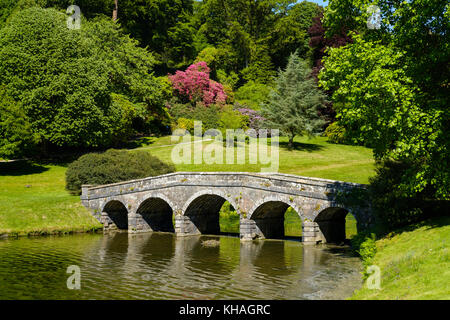 Stourhead garden, Wiltshire, Angleterre, Grande-Bretagne Banque D'Images