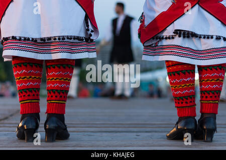 Folk Festival je Thessalonique, Grèce, Macédoine grecque. Banque D'Images
