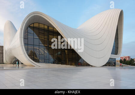 Centre Heydar Aliyev, Bakou, Azerbaïdjan. Banque D'Images