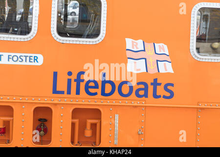 Signe et logo RNLI Banque D'Images