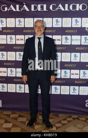 Milan, Italie. 14 novembre 2017. Le directeur général de l'Association italienne de football, Gianni Grazioli, a présenté à la presse la soirée "Gran Galà del calcio", Qui se tiendra le 27 novembre à Milan à la Cour Megawatt, présentée par Alessandro Cattelan et au cours de laquelle sera décerné les meilleurs joueurs de football, entraîneurs et arbitres du championnat italien de football. Crédit : Luca Marenda/Pacific Press/Alay Live News Banque D'Images