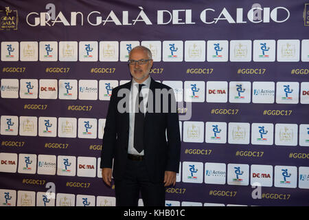 Milan, Italie. 14 novembre 2017. Le directeur général de l'Association italienne de football, Gianni Grazioli, présente à la présentation de la soirée "Gran Galà del calcio", qui se tiendra le 27 novembre à Milan. Crédit : Luca Marenda/Pacific Press/Alay Live News Banque D'Images