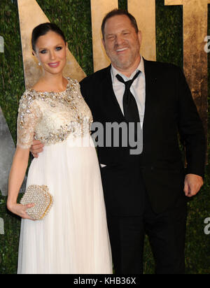 WEST HOLLYWOOD, CA - 24 FÉVRIER: Georgina Chapman Harvey Weinstein assiste à la vanity Fair Oscar Party 2013 à l'hôtel Sunset Tower le 24 février 2013 à West Hollywood, Californie personnes: Georgina Chapman Harvey Weinstein Réf. Transmission: MNC1 LA Banque D'Images