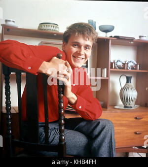 BILLY FURY (1940-1983) Chanteuse pop anglaise à son domicile de Londres en 1966. Photo : Tony Gale Banque D'Images