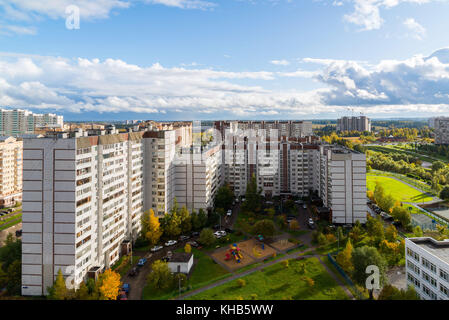 16 microdistrict ville de Zelenograd dans Moscou, Russie Banque D'Images