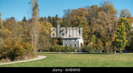 Jardin de Goethe dans le parc an der Ilm, Site du patrimoine culturel mondial de l'UNESCO, Weimar, Weimar, Thuringe, Allemagne Banque D'Images