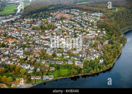 Vue sur wetter an der Ruhr, Ruhr, Rhénanie du Nord-Westphalie, Allemagne Banque D'Images