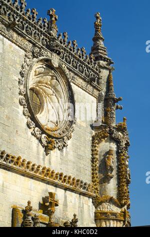Couvent des Templiers l'ordre du Christ à Tomar, Portugal, Europe. Banque D'Images