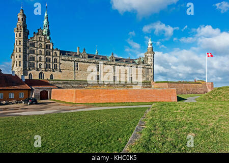 Kronborg Slot (château) à Elseneur Danemark Europe Banque D'Images