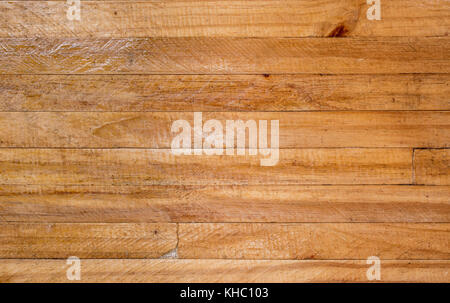 Fond rustique en bois, avec des lignes horizontales et de grain du bois Banque D'Images