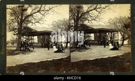 Pavillon de musique, Druid Hill Park, Baltimore, Maryland, 1900. De la bibliothèque publique de New York. Banque D'Images