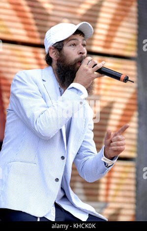 Matisyahu se présente en direct lors de Farm Aid 2007 à Randall's Island à New York le 9 septembre 2007. Crédit: David Atlas / Mediapunch Banque D'Images