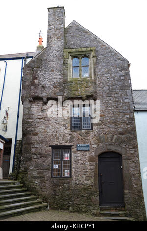 Royaume-uni, Pays de Galles, Tenby, 15ème siècle maison de marchand Tudor, National Trust. Banque D'Images