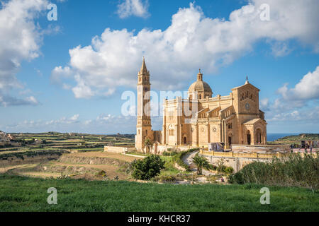 Basilique du Sanctuaire national de la Vierge de Ta Pinu, Gozo, Malte Banque D'Images