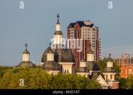 St. cathédrale catholique ukrainienne josaphat à Edmonton. Edmonton, Alberta, Canada. Banque D'Images