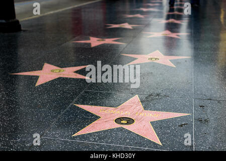 HOLLYWOOD, CA - 06 DÉCEMBRE : la star de Donald Trump sur le Hollywood Walk of Fame à Hollywood, Californie, le 6 décembre 2016. Banque D'Images