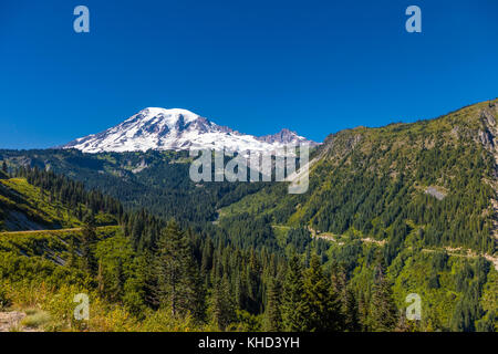 Stevens Canyon Road Mount Rainier National Park à Washington, United States Banque D'Images