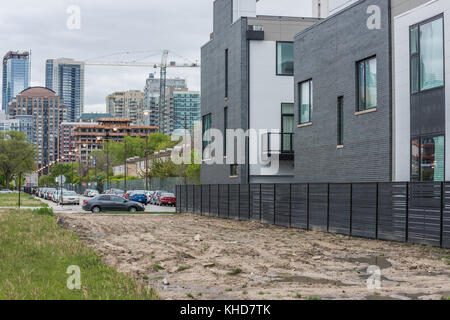 Maison contemporaine résidences construites sur le site de l'Cabrini-Green Projet de logement. Banque D'Images