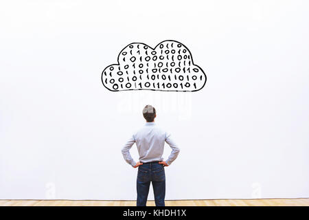 Le concept de cloud computing Banque D'Images